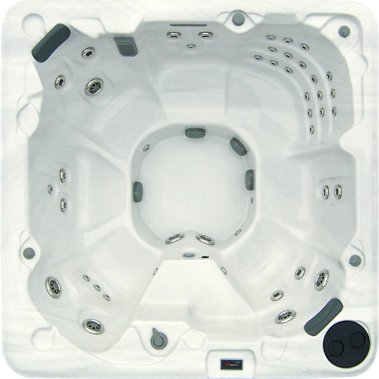 FuturaSpas Futura Spas 8 Person 88 Jet Acrylic Square Hot Tub with